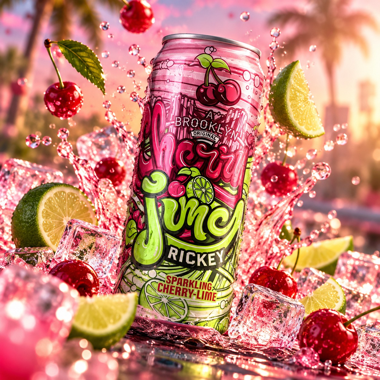 AriZona Cherry Lime Rickey Sparkling Cherry-Lime