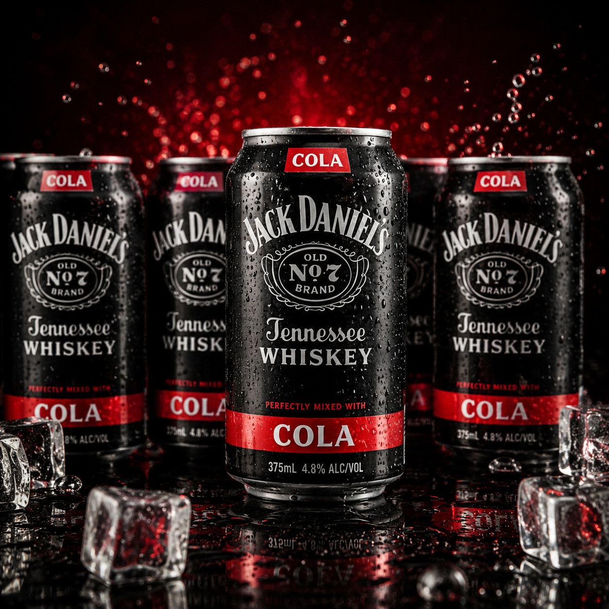 Jack Daniel's Old No. 7 Tennessee Whiskey & Cola Cans
